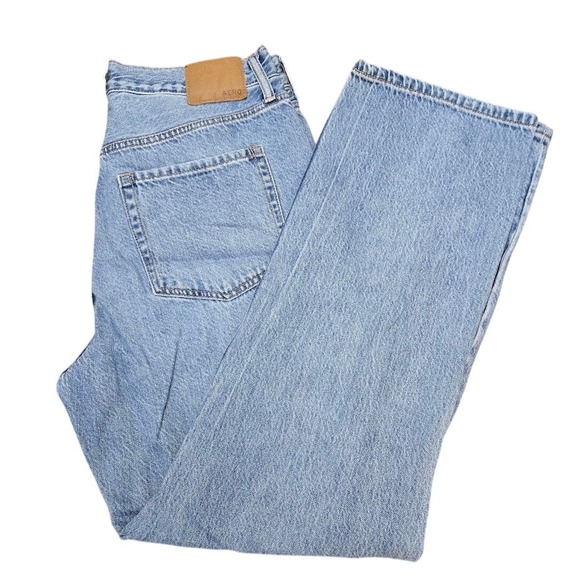 Aeropostle 90's Baggy Retro Throwback Ripped Button Fly Jeans Sz 12‎ - Picture 1 of 10